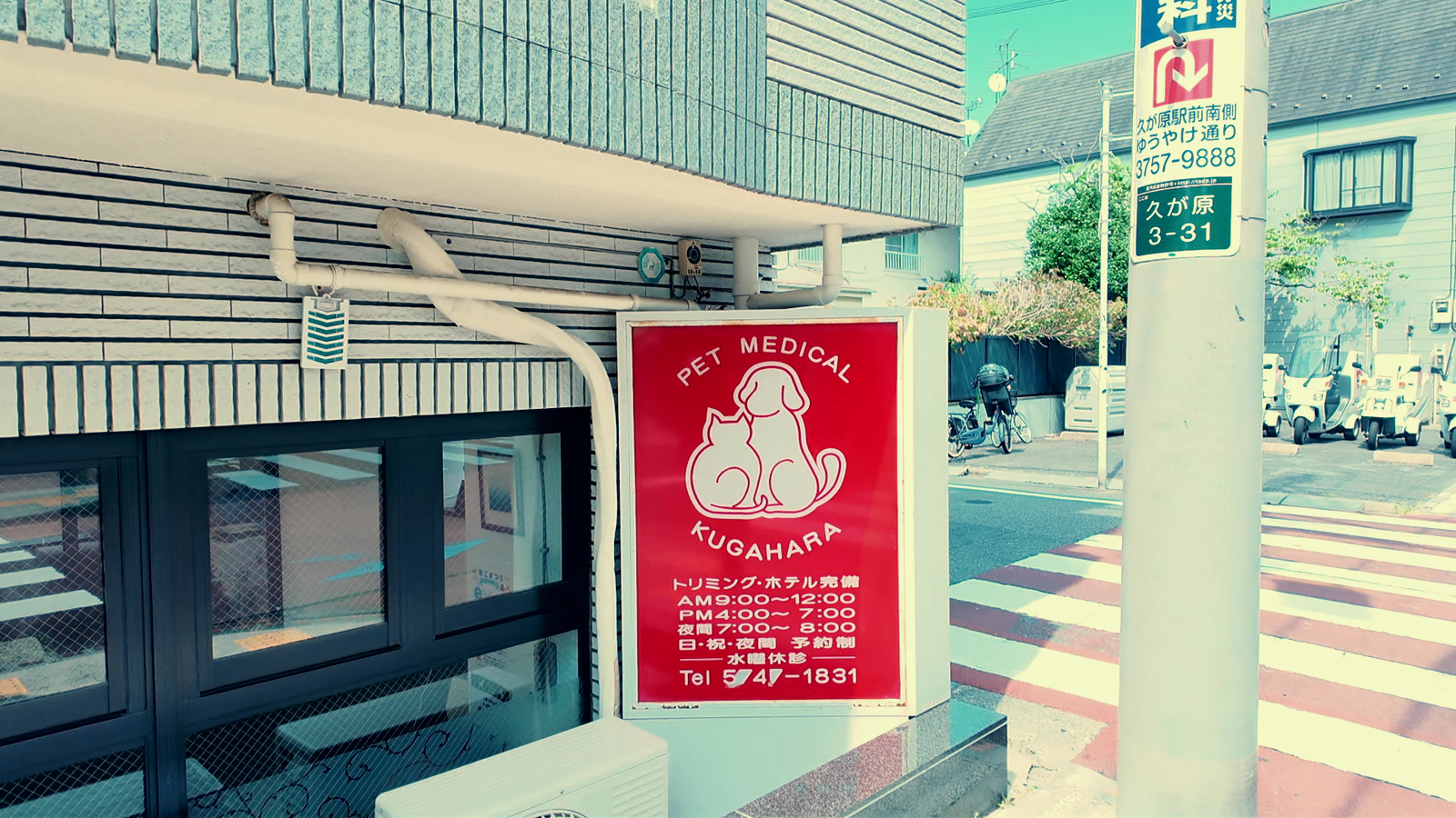 ペットメディカル久が原の看板